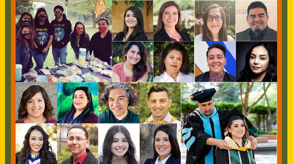 Photos of Los Rios employees and students included in the Comunidad newsletter