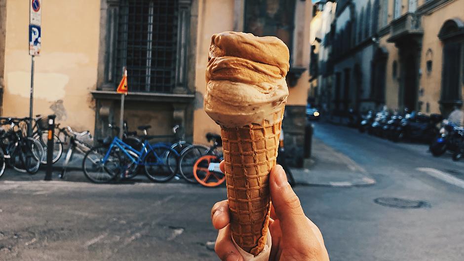Florance Italy ice creame cone